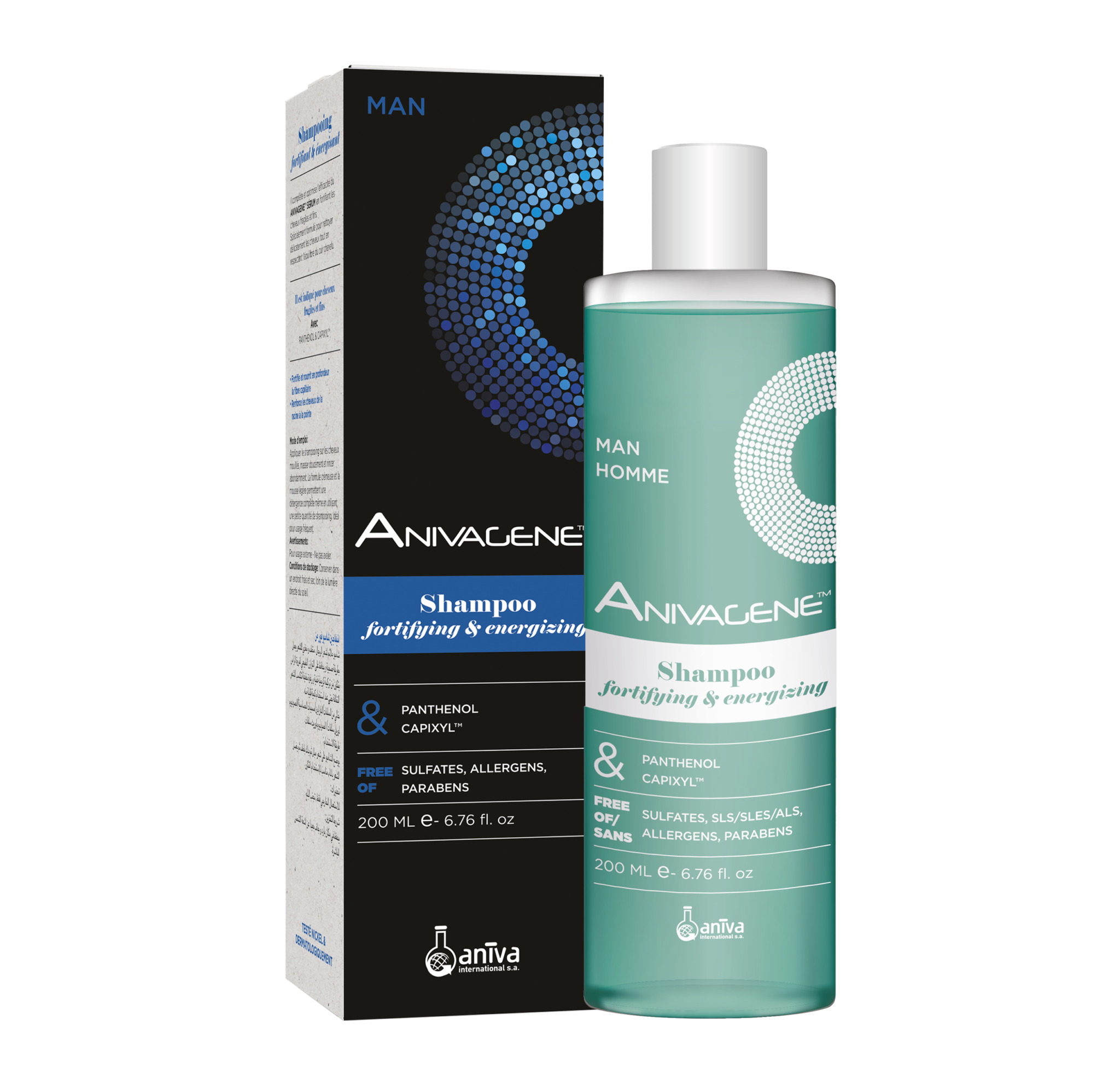 ANIVAGENE SHAMPOOING MAN 200ML ANIVAGENE SHAMPOOING MAN 200ML – Image 1