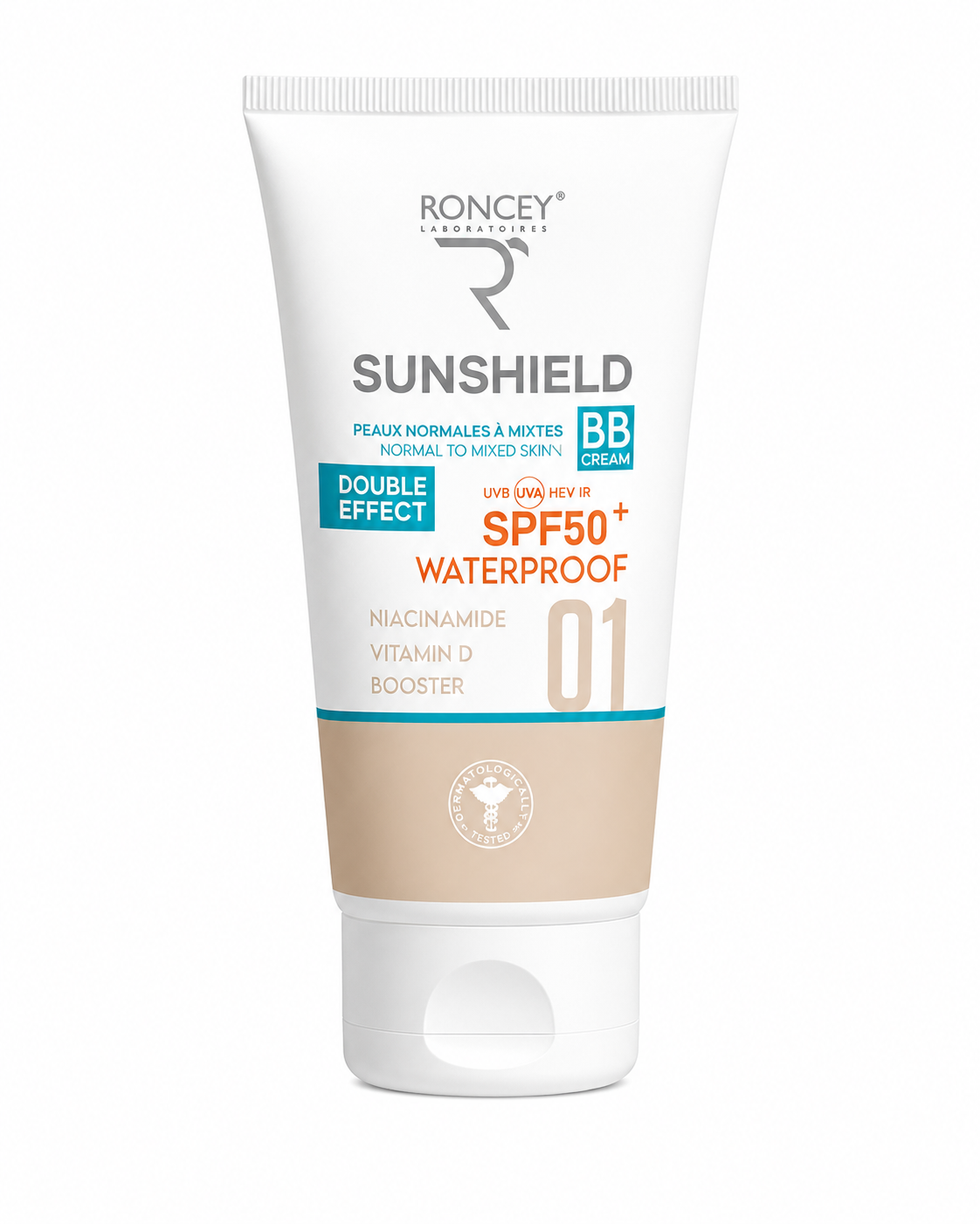 RONCEY ECRAN SUNSHIELD PG TEINTE 01 BB CR 50ML RONCEY ECRAN SUNSHIELD PG TEINTE 01 BB CR 50ML – Image 1