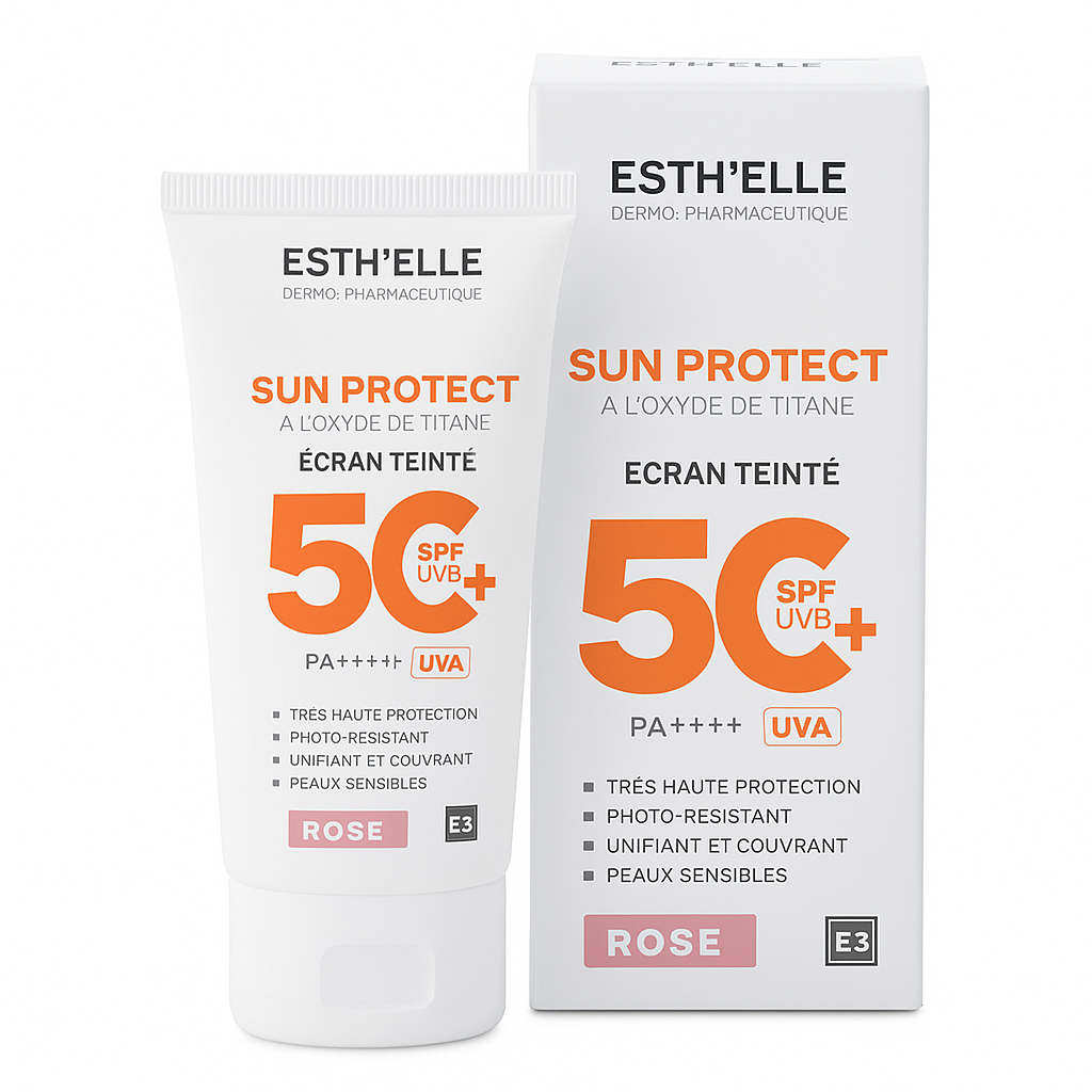 esthelle-sun-protect-ecran-teinte-rose-50g ESTHELLE SUN PROTECT ECRAN TEINTE ROSE 50G – Image 1
