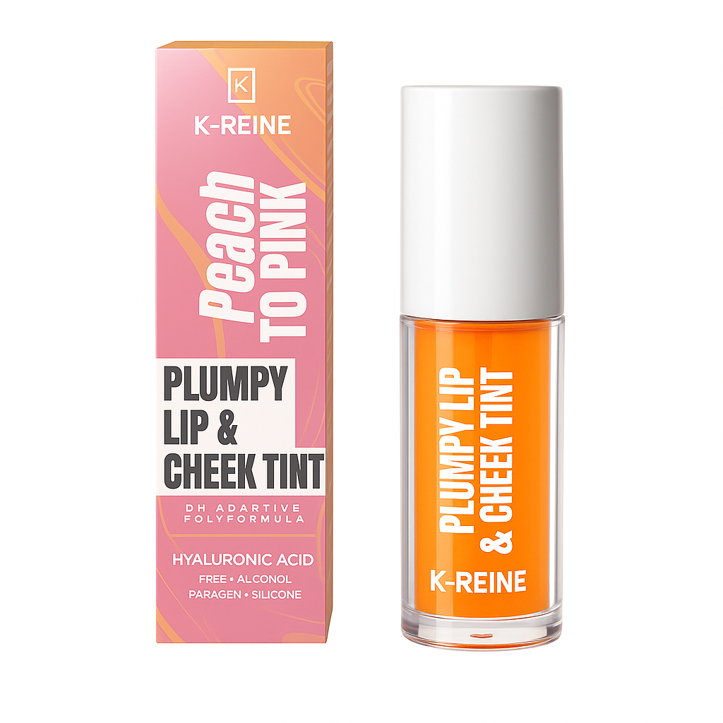 k-reine-plumpy-lip---cheek-tint-peach-to-pink-6ml K-REINE PLUMPY LIP & CHEEK TINT PEACH TO PINK 6ML – Image 1
