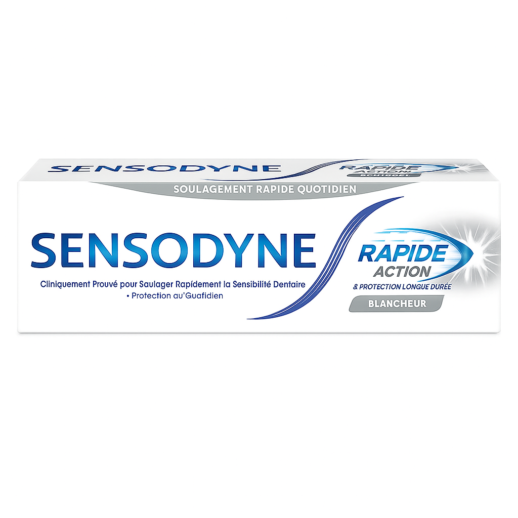 sensodyne-dentifrice-rapide-action-blancheur-75ml SENSODYNE DENTIFRICE RAPIDE ACTION BLANCHEUR 75ML – Image 1